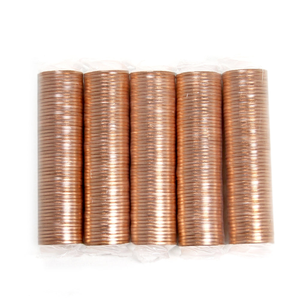 Lot of 5x 2011 Canada 1-cent Original Rolls of 50Pcs (Some double headed)