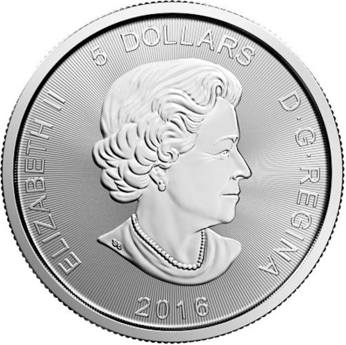 2016 Canada $5 Predator Series: Cougar 1oz Silver (No Tax) May be lightly toned