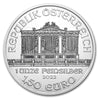 2022 Austria 1.5 Euros Philharmonic 1oz. .999 Silver (No Tax) Minor Hairline Scrat.