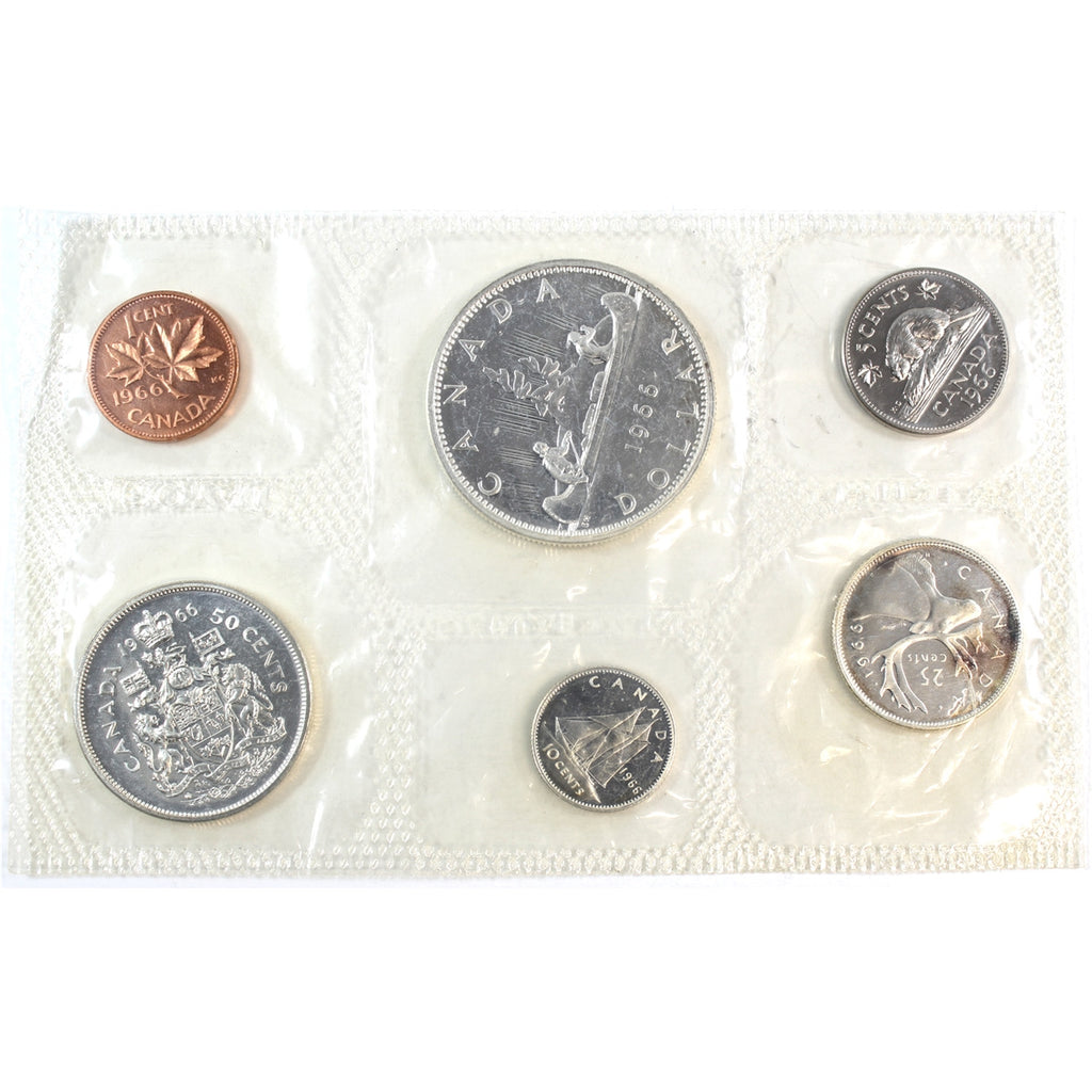1966 Canada Proof Like Set in Original Pliofilm as Issued by Mint (May have some toning)