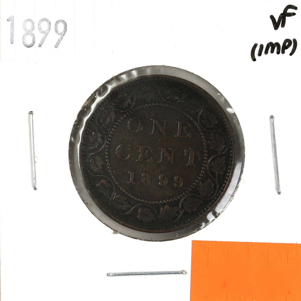 1899 Canada 1-cent Very Fine (VF20) Scratched, marks, or impaired