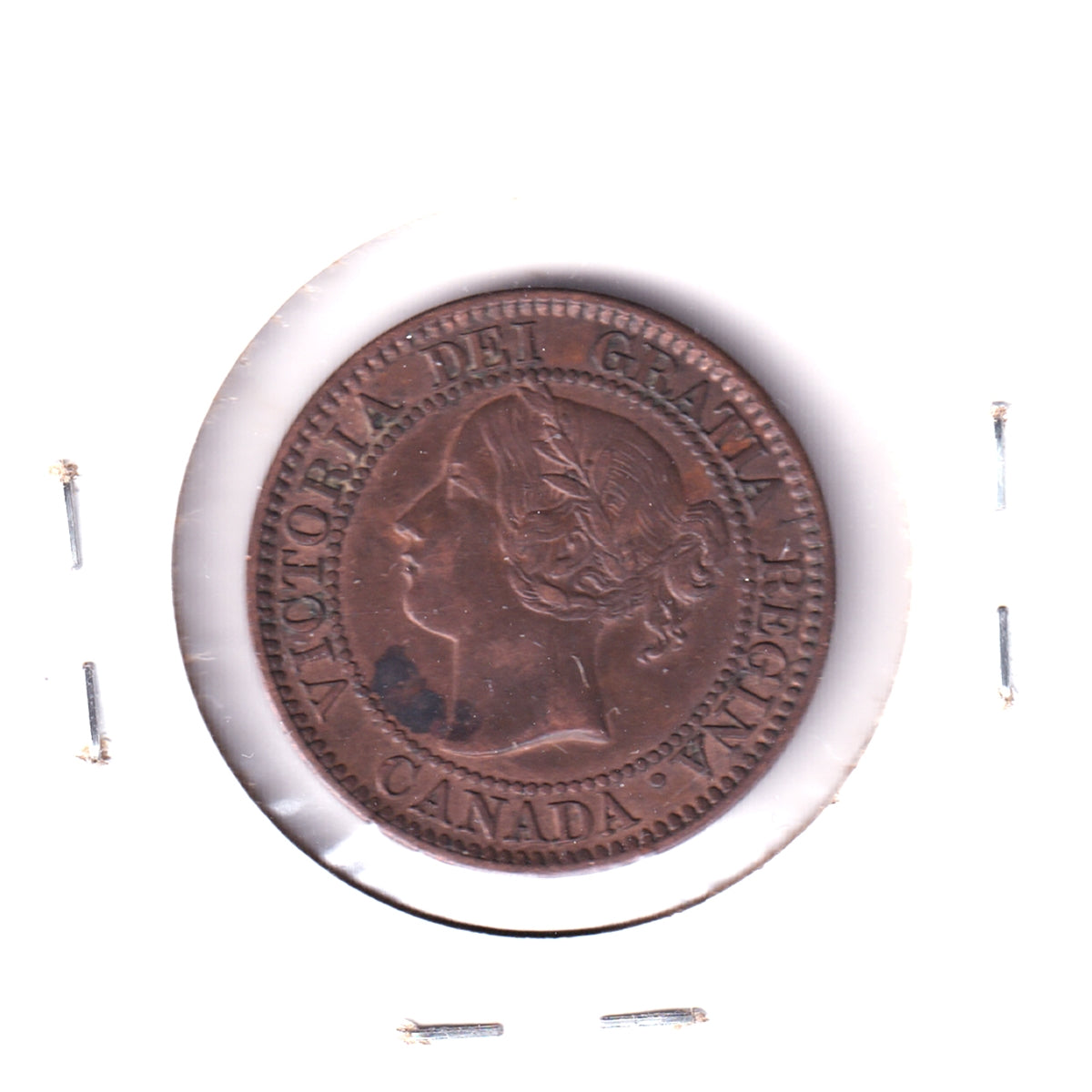 1859 Wide 9/8 Canada 1-cent Extra Fine (EF40) Scratched, Cleaned, or Impaired