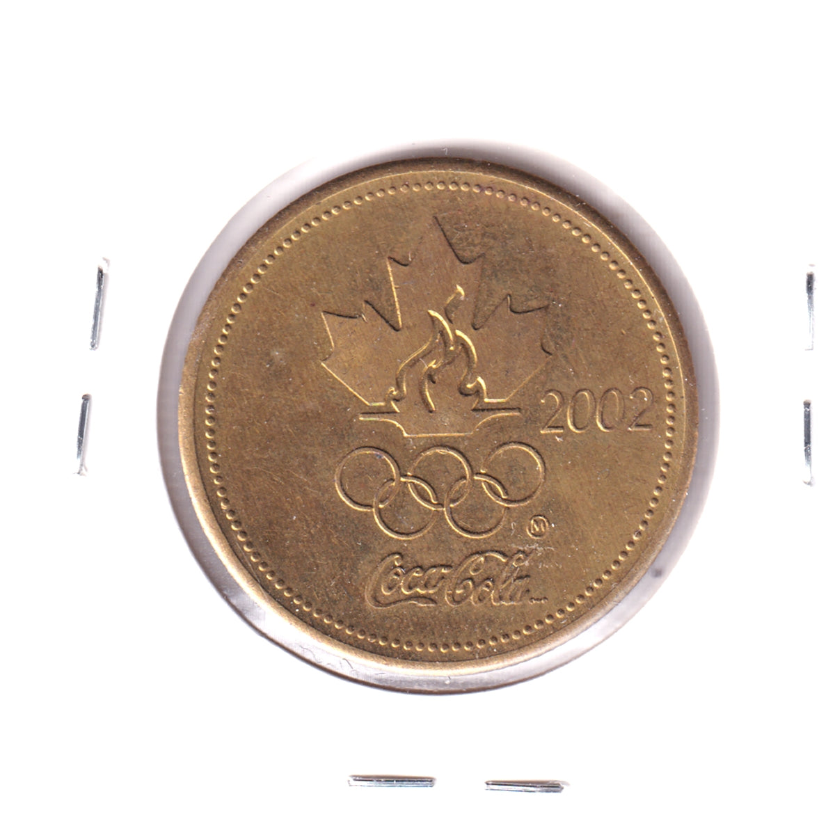 2002 Coca-Cola Canadian Olympic Men's Hockey Medallion: Steve Yzerman (Lightly toned)