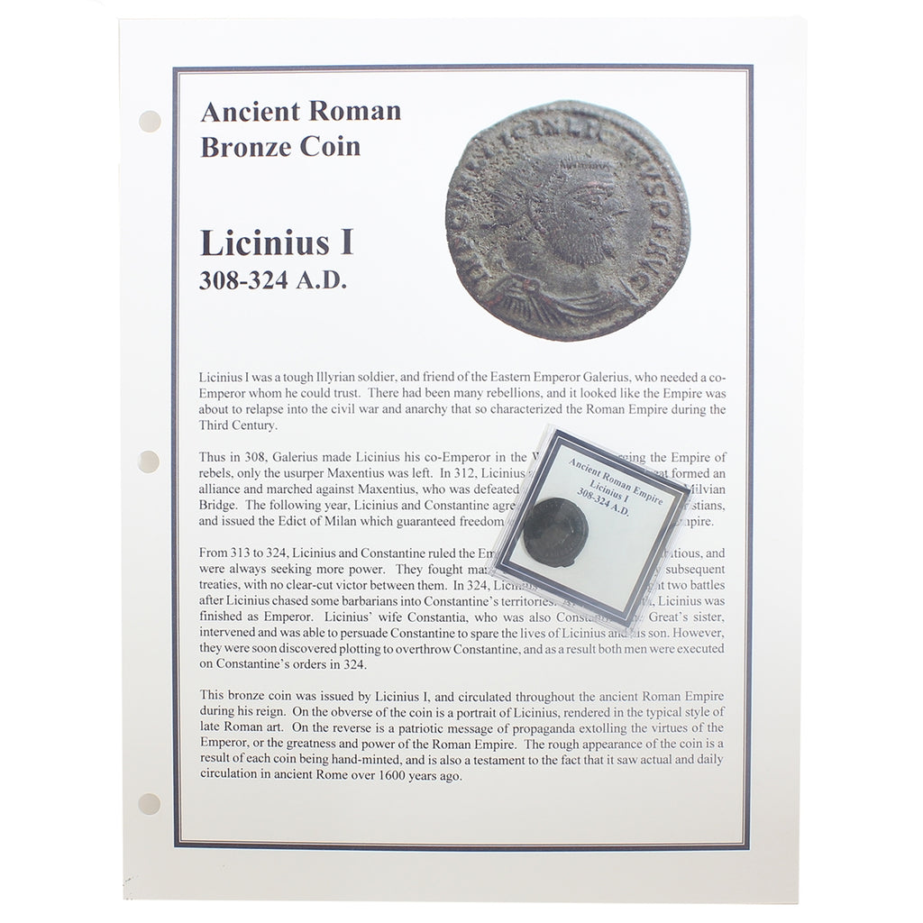 Ancient Rome 308-324AD Licinius I Bronze Coin