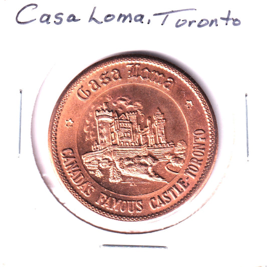 Casa Loma Doubloon Token, The Travellers Charm, From Canada's Famous Castle, Toronto