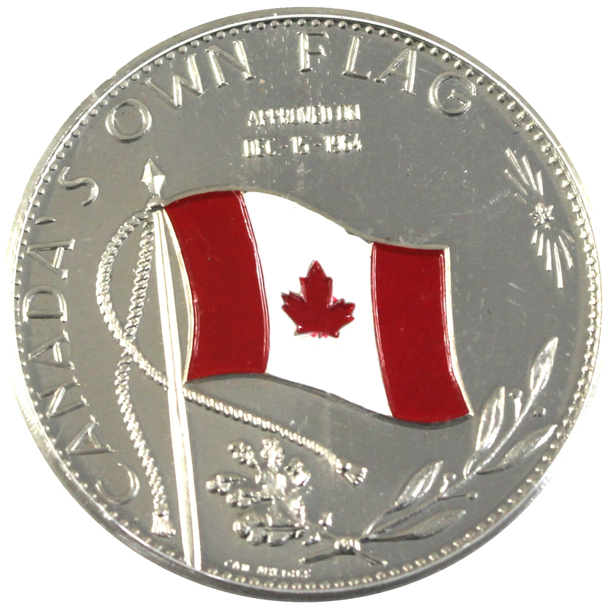1967 Canada's Own Flag Enamelled Medallion