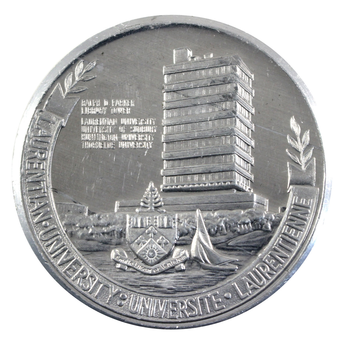 Sudbury, ON, Big Nickel & Laurentian University LARGE Aluminum Medallion
