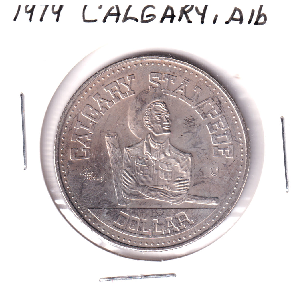 1979 Calgary Stampede Dollar Token (Saddle Privy Mark): Calgary Solar Salute