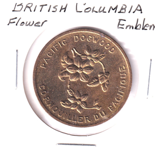 Circa 1965-1968 British Columbia Pacific Dogwood Medallion from Shell Gas