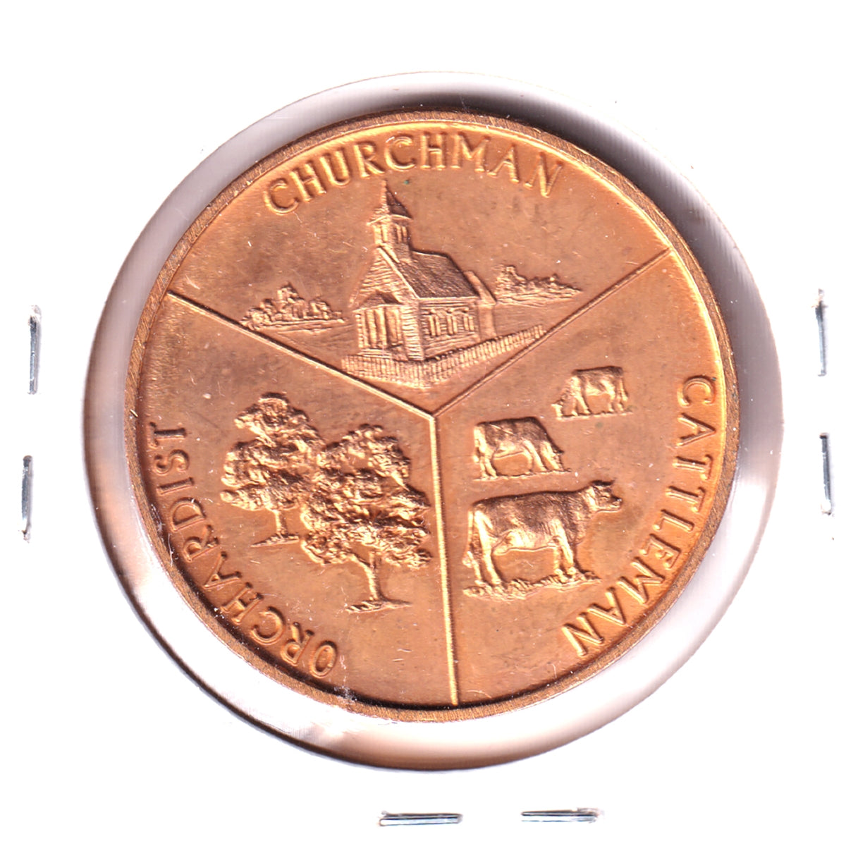 1966 Penticton BC Centennial of Settlement Medallion: Tom Ellis (1st European Settler)