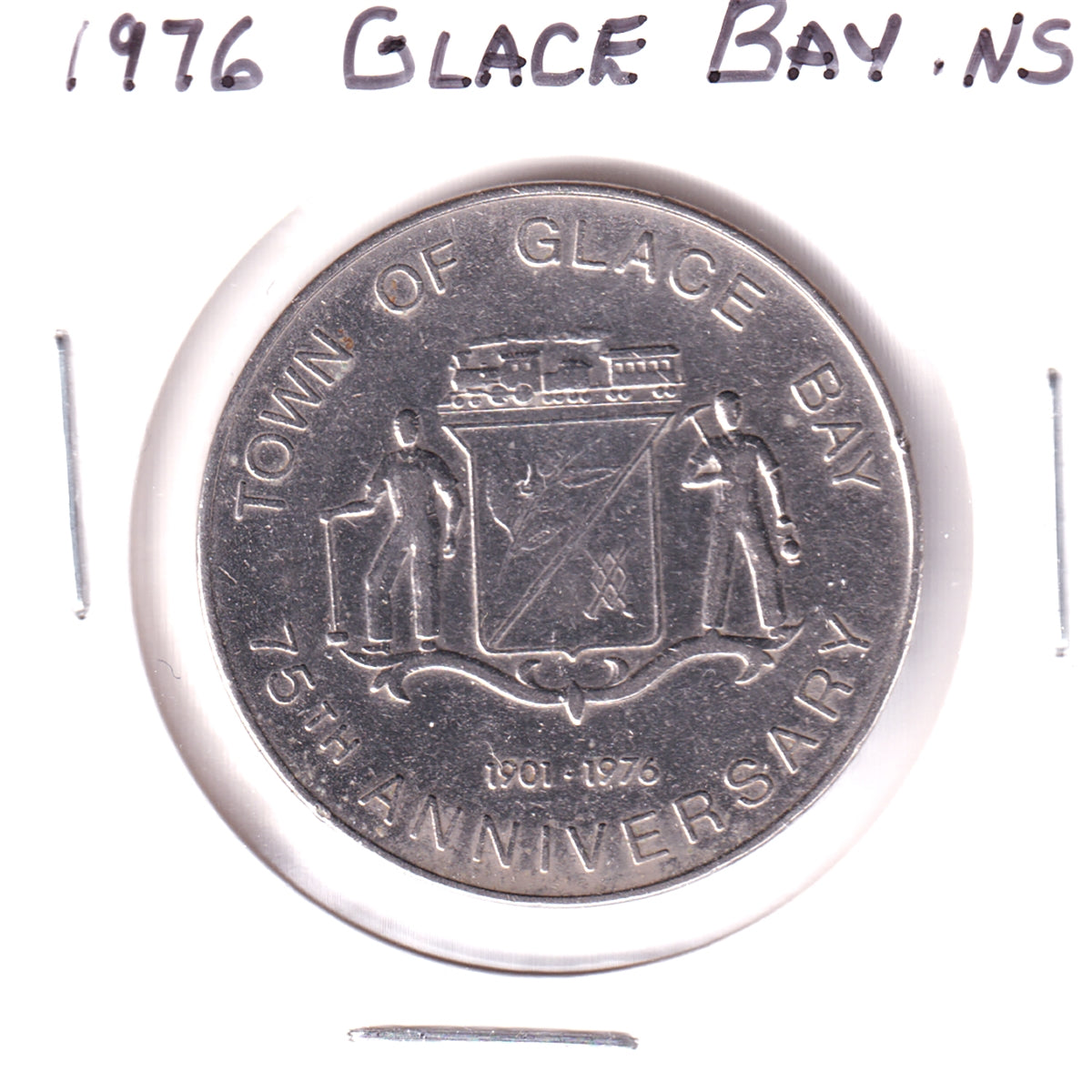 1976 Glace Bay, NS, 75th Anniversary Medallion: From the Depths of the Earth and Sea
