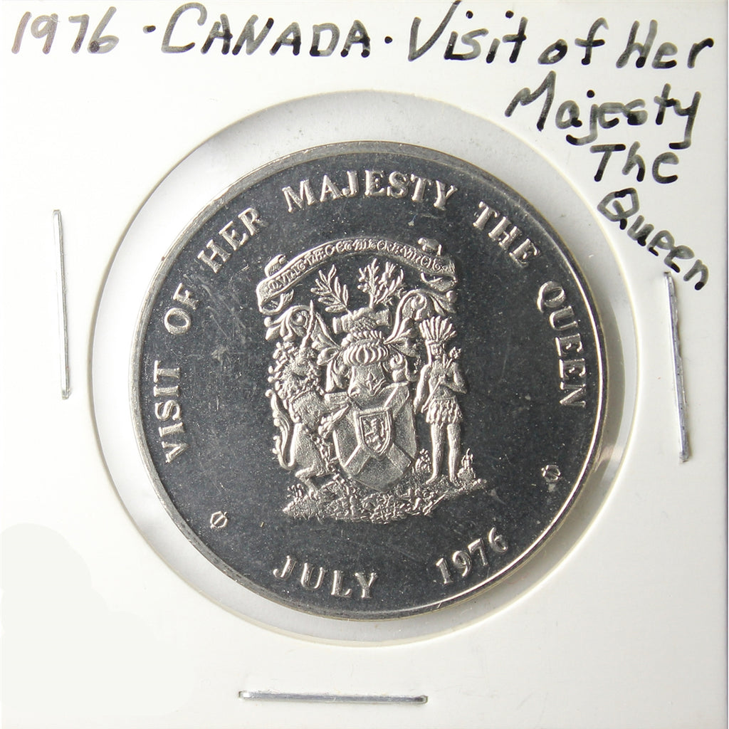 1976 Canada Visit of Her Majesty the Queen Medallion