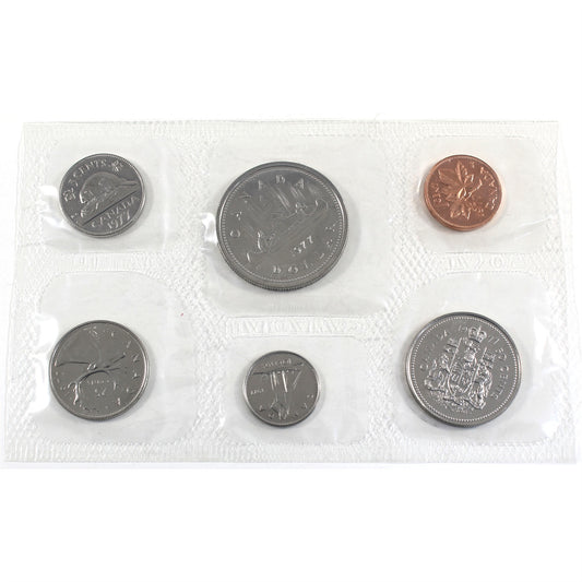 1977 Canada Proof Like Set in Original RCM Pliofilm (No Paper Envelope)