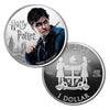 2020 Fiji $1 Proof Silver Harry Potter 1oz Silver Coin & COA (No Tax) Capsule Hairline Scr