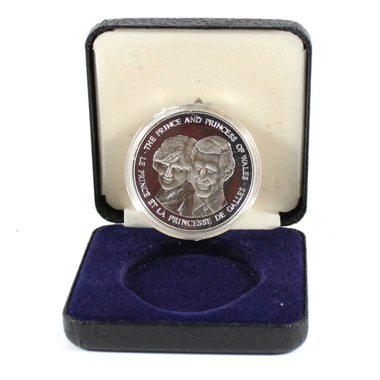 1983 Canada Prince & Princess of Wales Sterling Silver Medallion (May have spots)