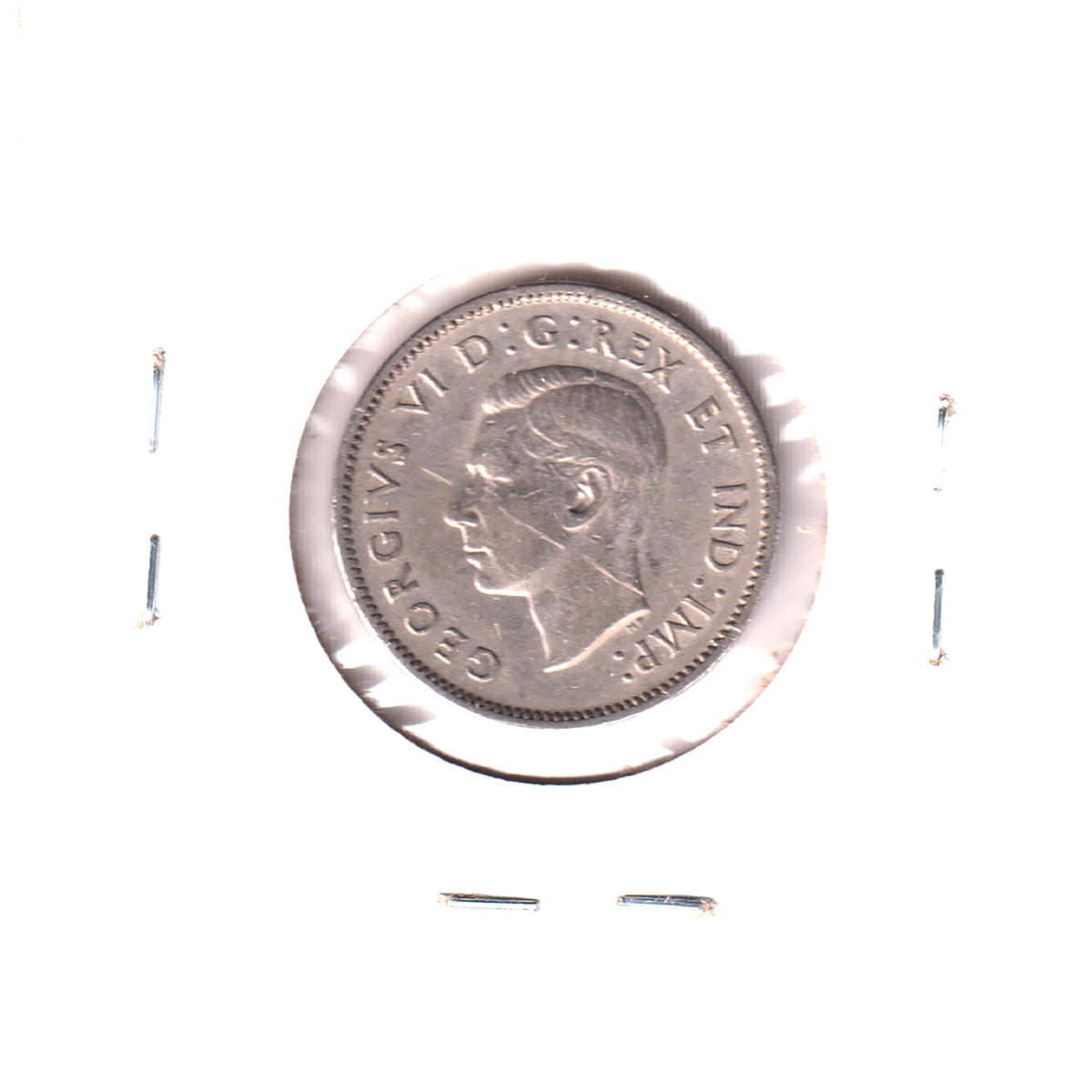1941 Canada 5-cents VF-EF (VF30) Scratched, Cleaned or Impaired