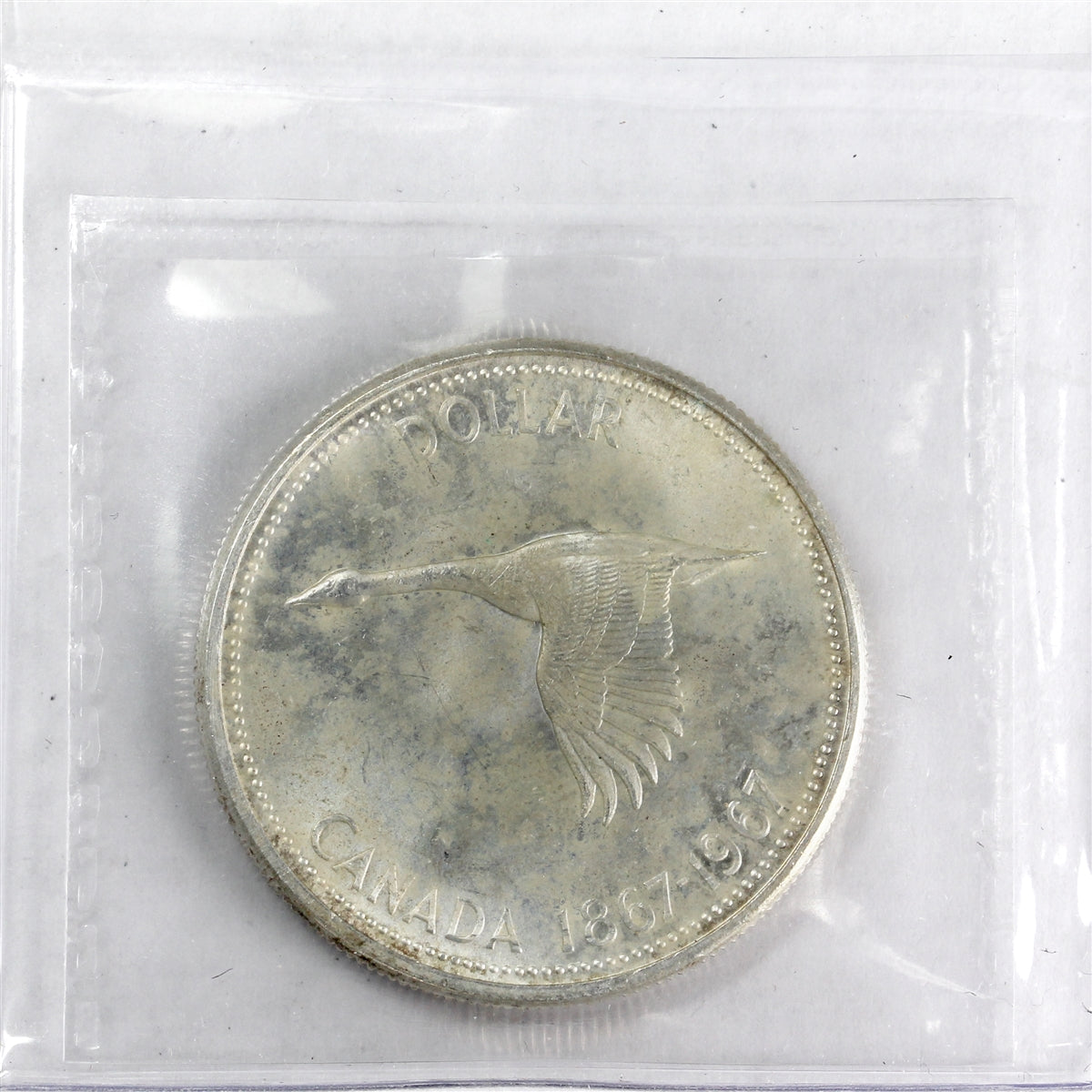 1967 Canada Dollar ICCS Certified MS64 (Lightly Toned)