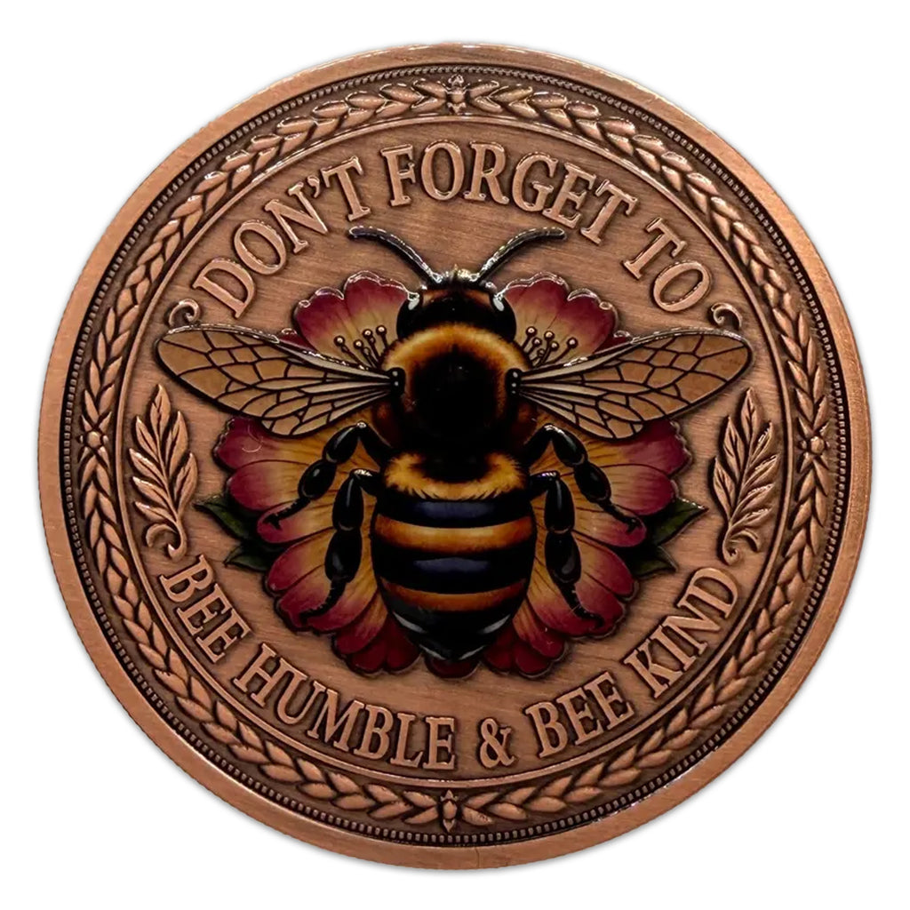 Bee Humble Colourized 5oz. AVDP .999 Fine Copper Medal