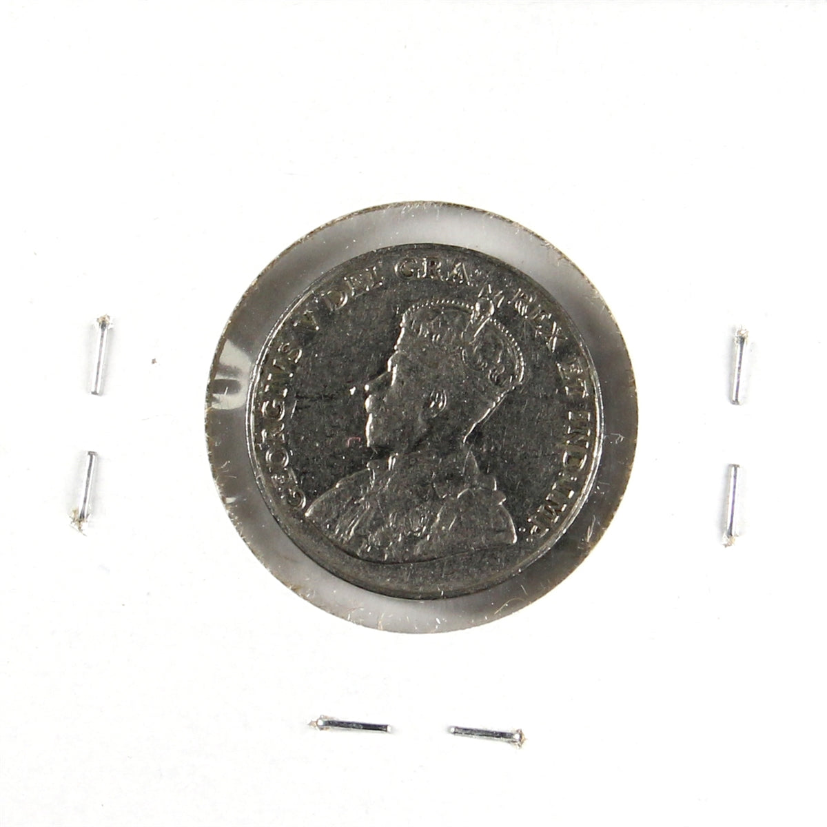 1935 Canada 5-cents VF-EF (VF30) Scratched, nicks, toned, or impaired