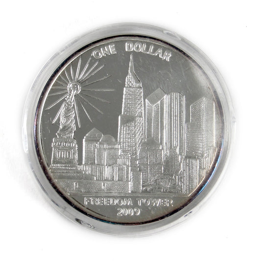 Cook Islands 2009 Freedom Tower Silver-plated Dollar