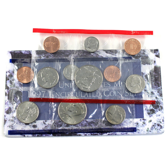 1997 USA P&D Uncirculated Coin Set (light wear)