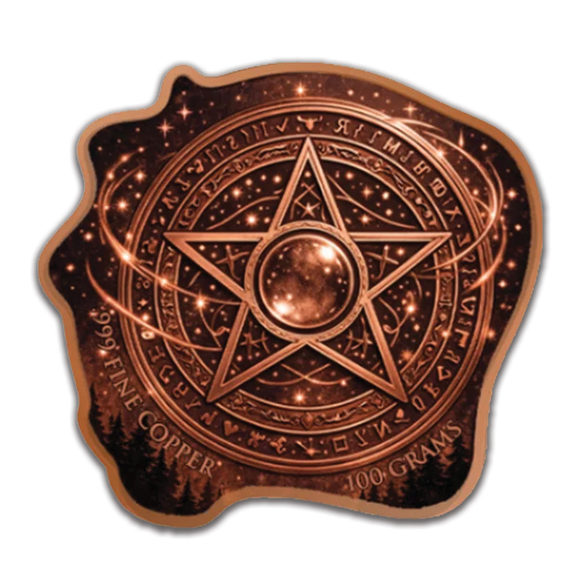 Practitioner of Magic 100 GRAM .999 Fine Copper on Display Box
