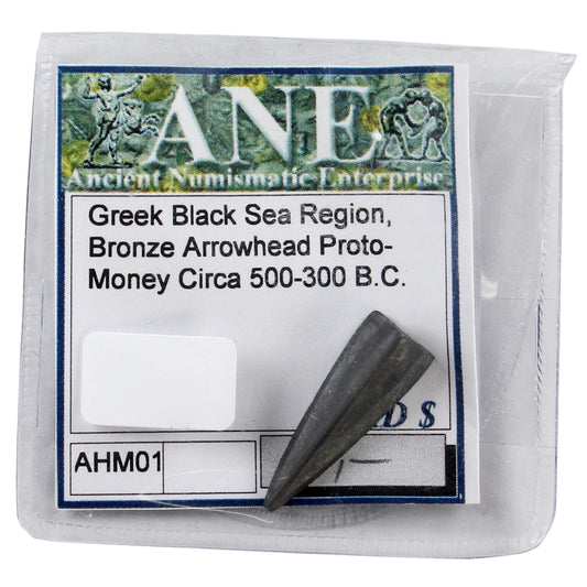Ancient Greek Black Sea Region 500-300 BCE Bronze Arrowhead Proto-Money