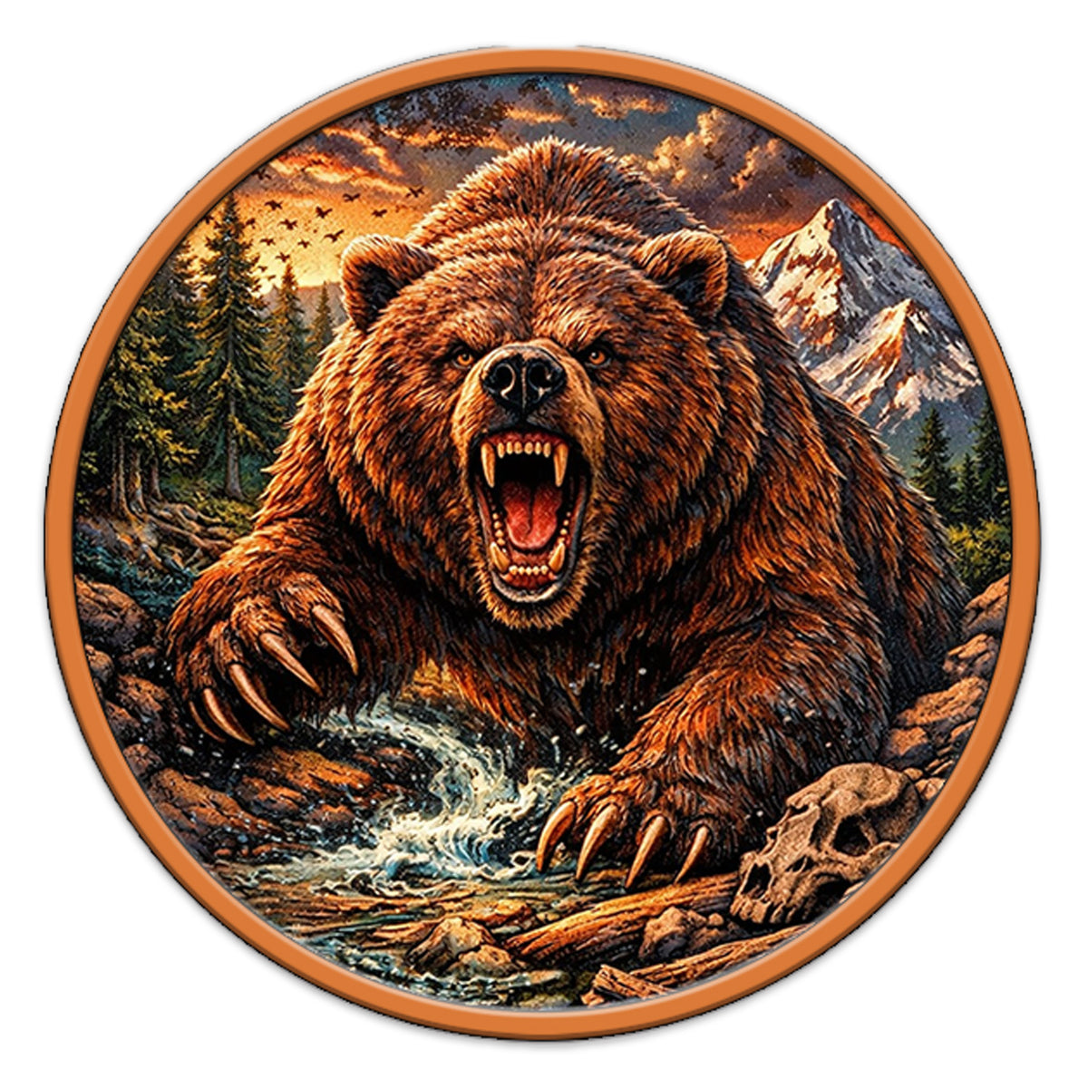 Rage of the Wild 5oz. AVDP .999 Fine Copper Medal