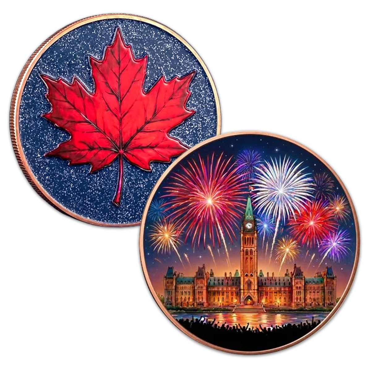 The Great Canadian Night 5oz. AVDP .999 Fine Copper Medal