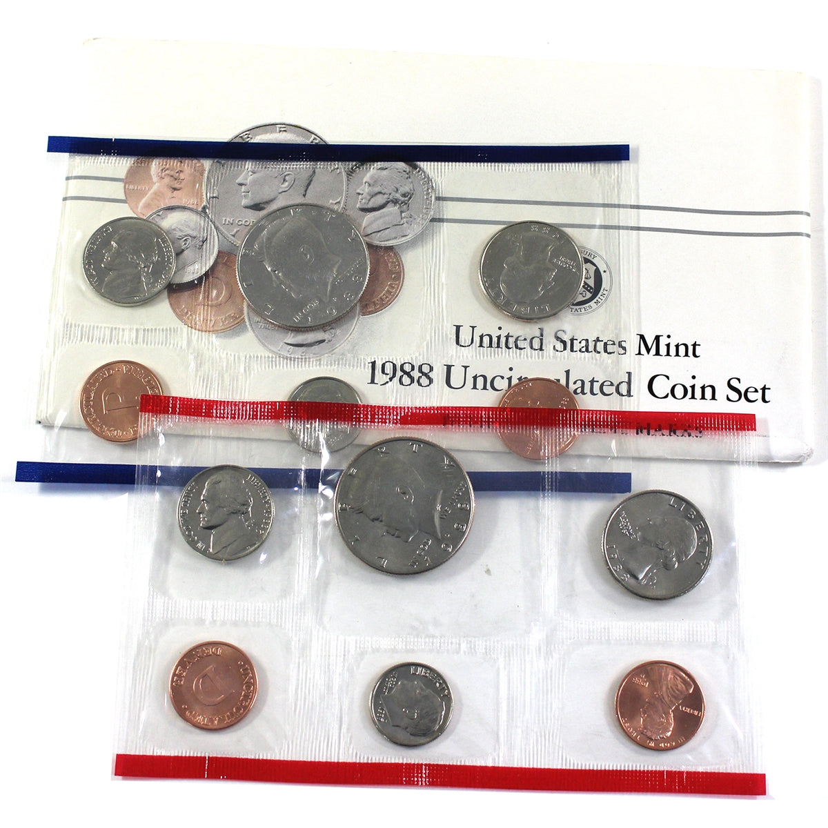 1988 USA P&D Uncirculated Set (Minor issues)