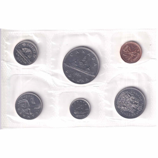 1984 Canada Proof Like Set in Original RCM Pliofilm