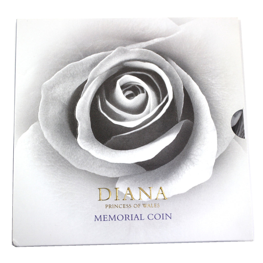 Great Britain 1999 Princess Diana 5-pound Memorial Coin in Folder (Impaired)