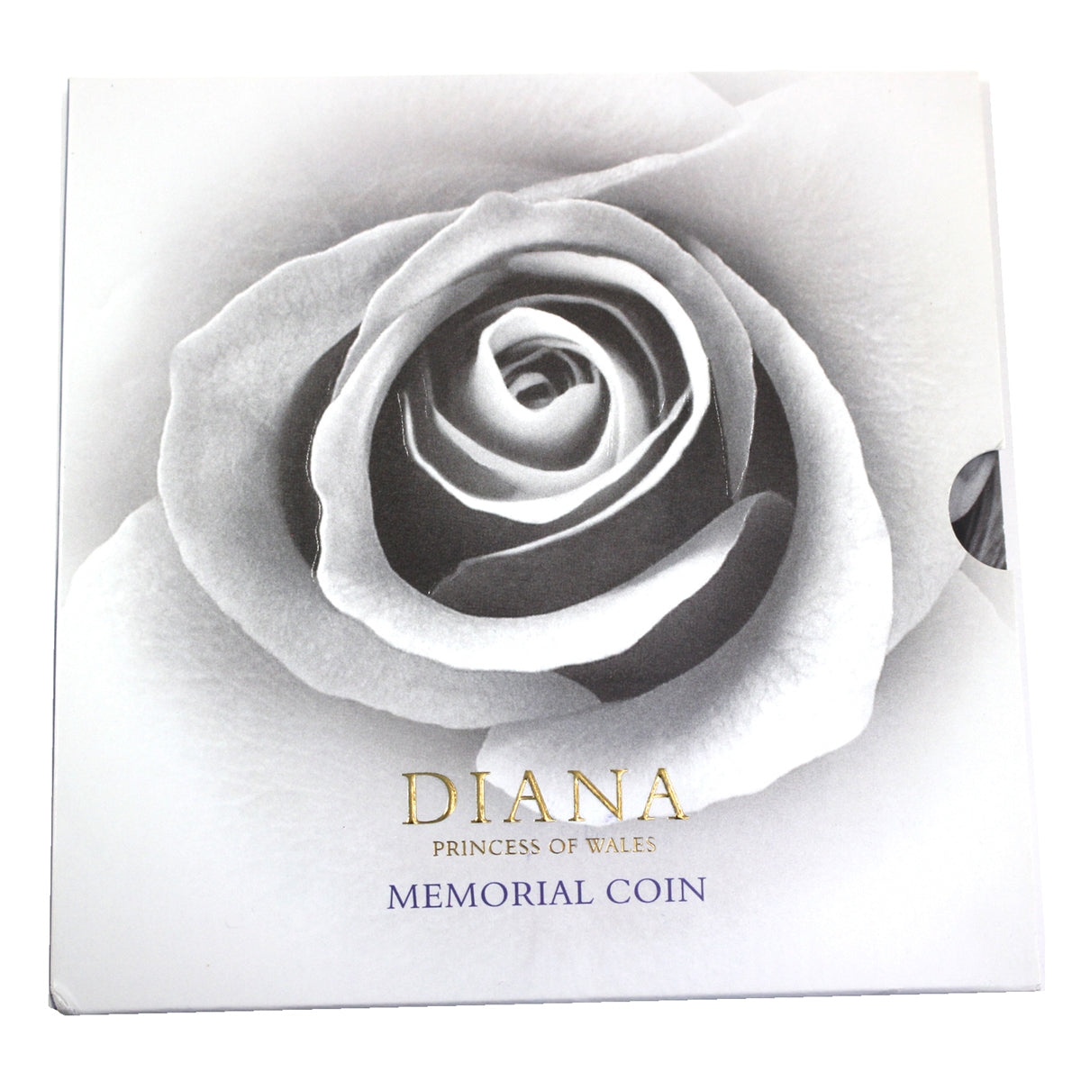 Great Britain 1999 Princess Diana 5-pound Memorial Coin in Folder (Impaired)