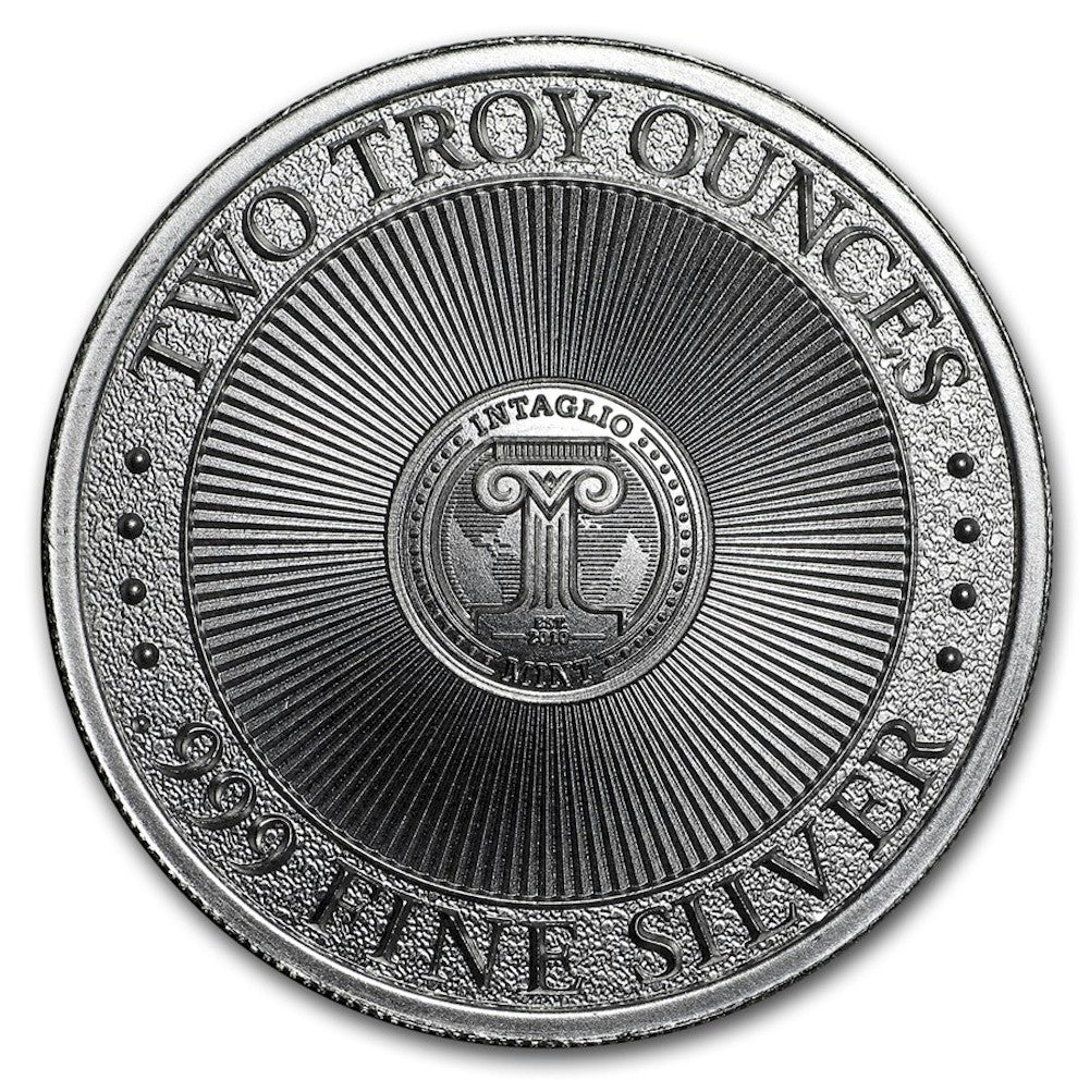 Cryptozoology: The Kraken High Relief 2oz Silver Round (No Tax) Lightly Toned