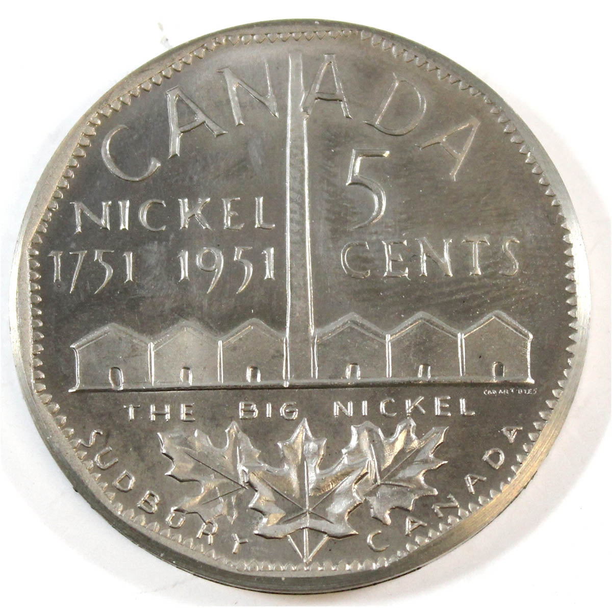 1951 Refinery Large Medallion made of Cupronickel (Mega16)