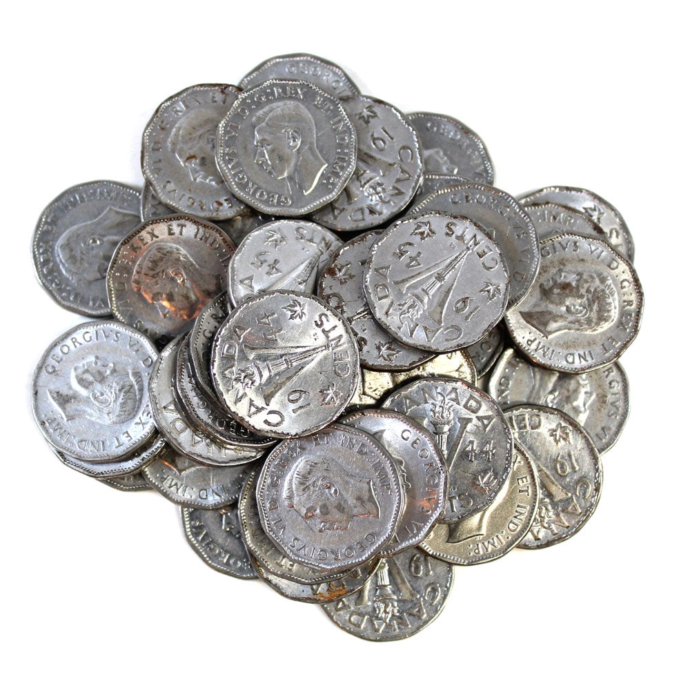 40 x Mixed 1944-1945 Victory 5 Cents (Mega25)