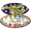 1999 & 2000 Canada Millennium 25-cent Oval Map Collector Boards w/Coins, 2 Sets