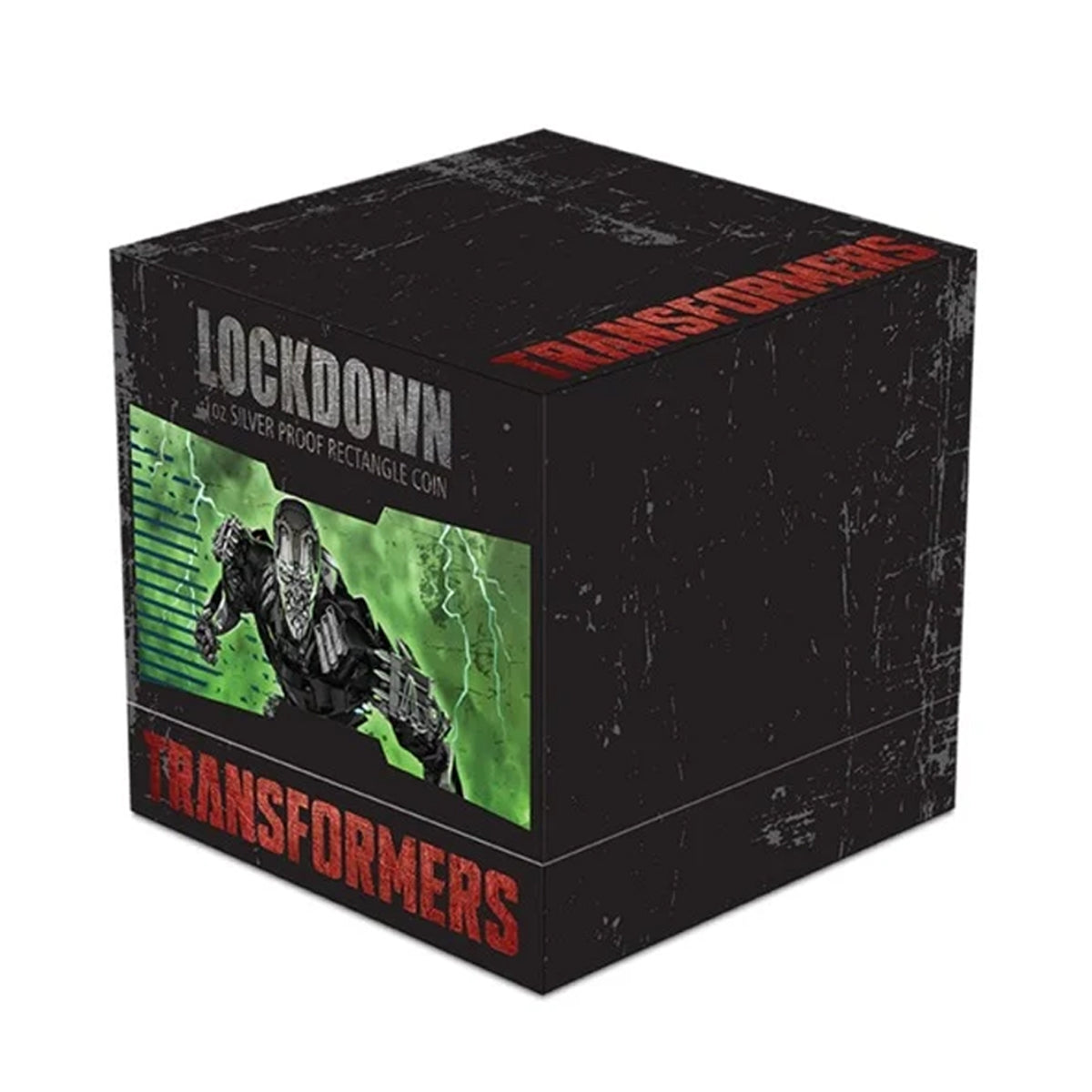 Tuvalu 2014 1 Dollar Transformers: Lockdown 1oz Fine Silver Rectangle (No Tax) Toned