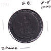 Great Britain 1797 2 Pence VF-EF (VF30) Nicks