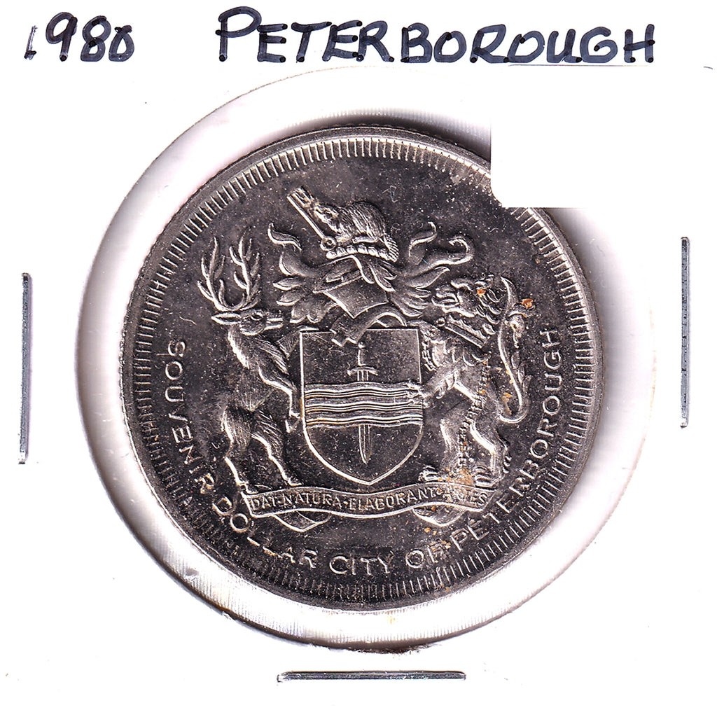 1980 Peterborough, Ontario Trade Dollar Token: Ontario Summer Games