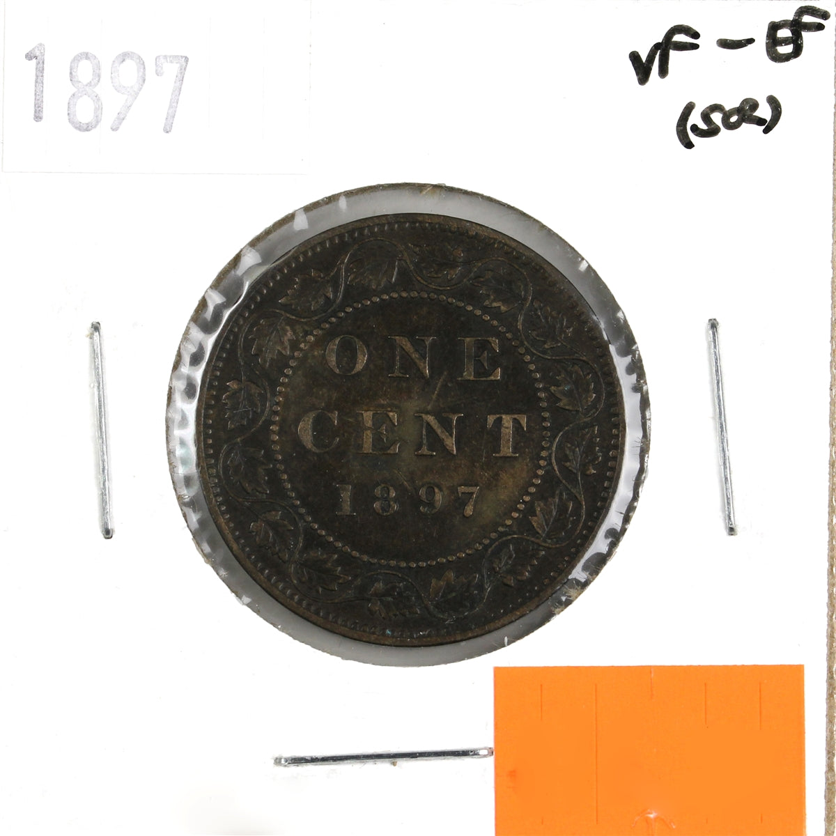 1897 Canada 1-cent VF-EF (VF30) Corrosion, nicks, or impaired