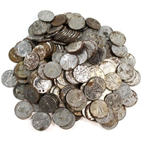 Lot of ~250x Assorted Canada Steel 5-cents, Approximately 250Pcs+, Toned/Rusted