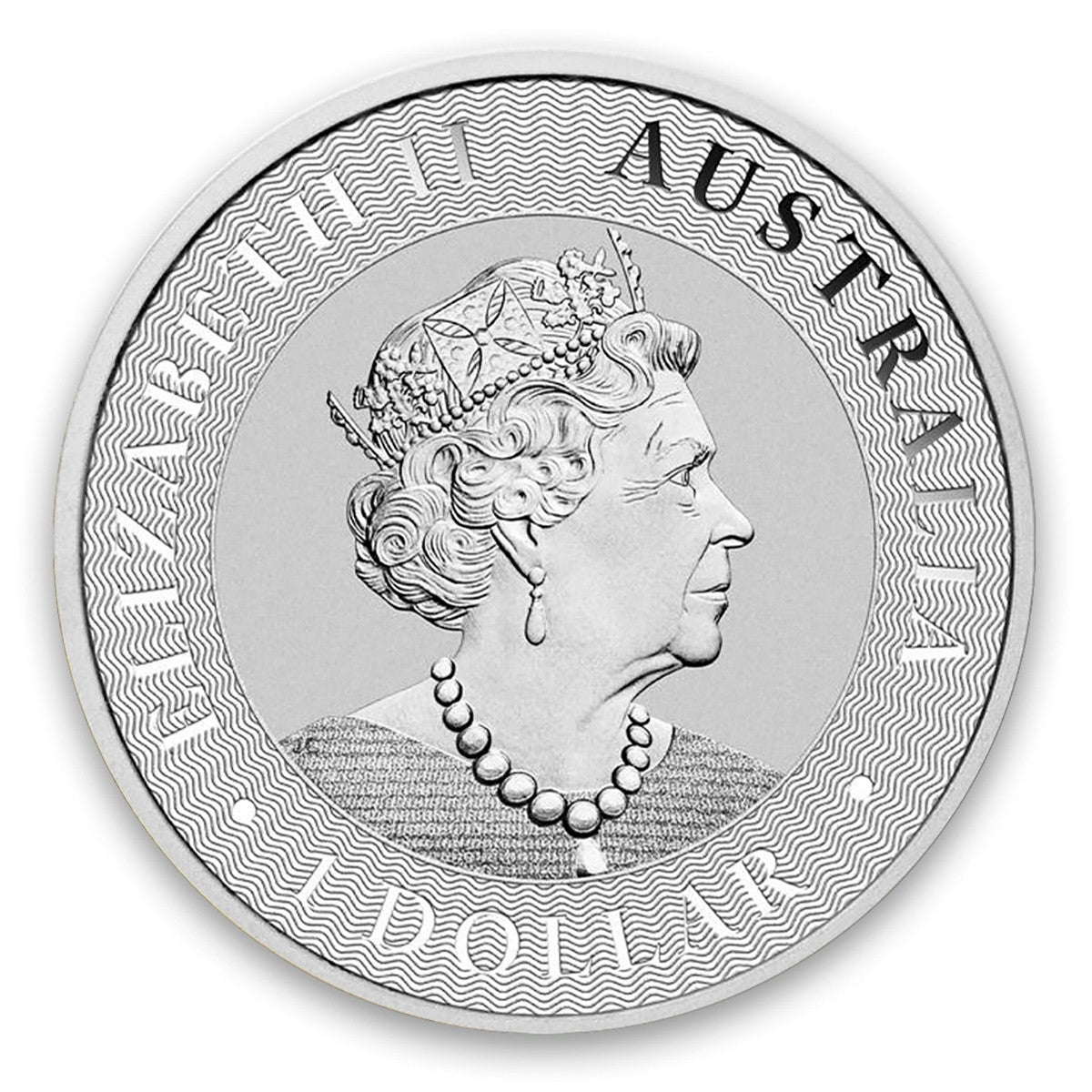 2021 Australia $1 Kangaroo 1oz. .9999 Silver (No Tax) Lightly Toned