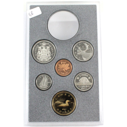 1989 Canada 6-coin Proof Set Broken from RCM Double Dollar Set