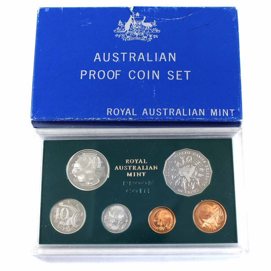 Australia 1982 XII Commonwealth Games Proof Coin Set (Lightly toned, sleeve damaged)