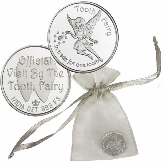 Monarch Tooth Fairy 1/10oz Silver (No Tax) May contain scuff