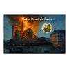 2026 Liberia $12 Notre Dome 1/1000oz 24K .9999 Gold in Card (No Tax)