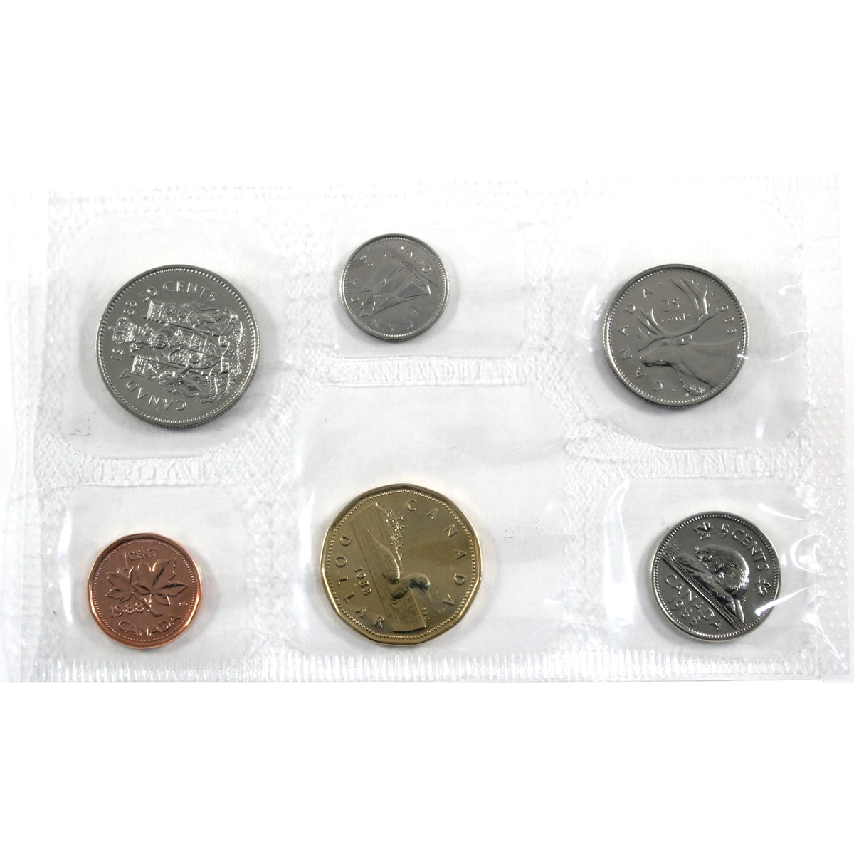 1988 Canada Proof-like Set in Original Pliofilm Plastic as Issued by Mint