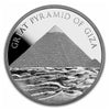 7 Wonders of the World: Great Pyramid of Giza 1oz. Silver Round (No Tax) Scratches on Coin