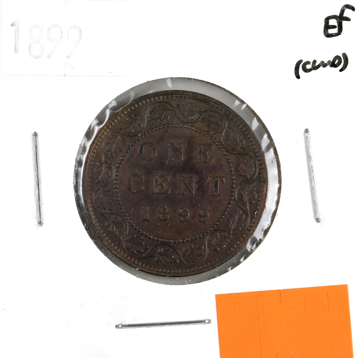 1899 Canada 1-cent Extra Fine (EF40) Scratched, cleaned, or impaired